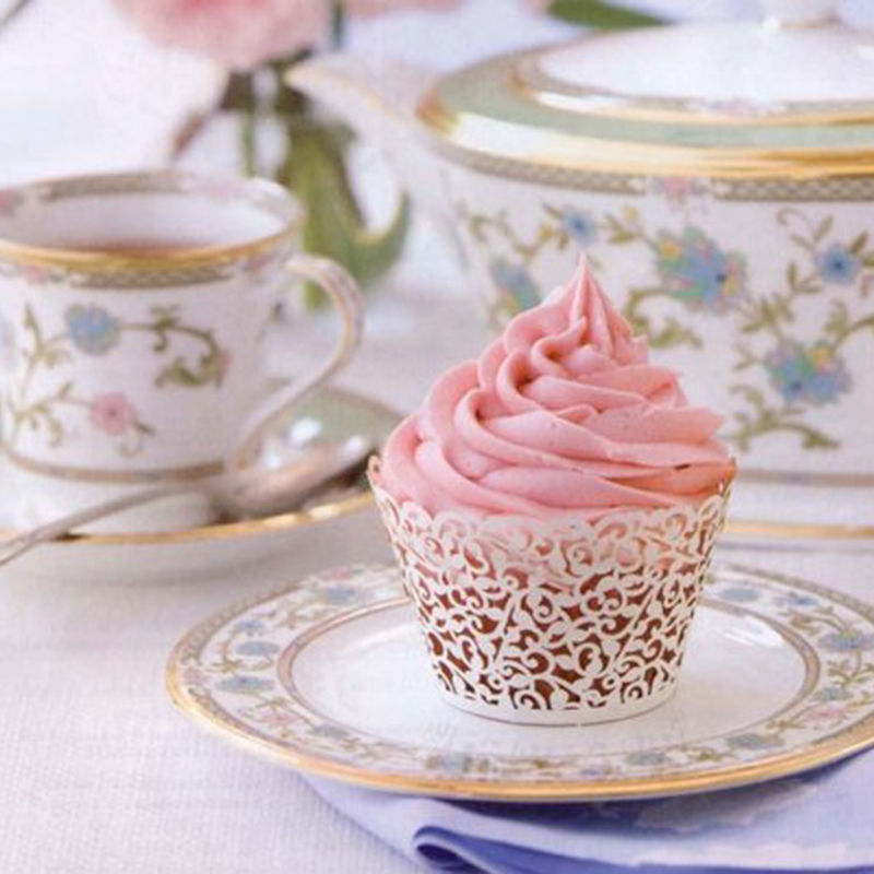 50pcs /   ҷο ̽      ̽ ȥ Ƽ ̳ /50pcs/pack Paper Hollow Lace Floral Cupcake Muffin Wrapper Wrap Case Wedding Party Liner Deco